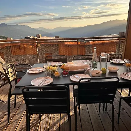 Luxurious Duplex For 4-7p With Large Terrace And Pool In Ski-in Ski-out 5 Star At Les Arcs